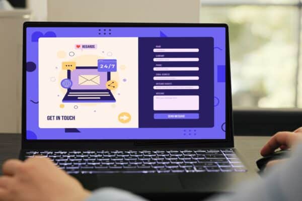 Na imagem, Landing Page de site